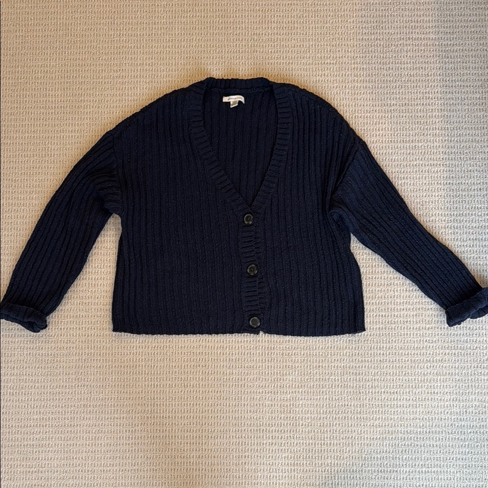 American Eagle Outfitters Dark Blue Cardigan